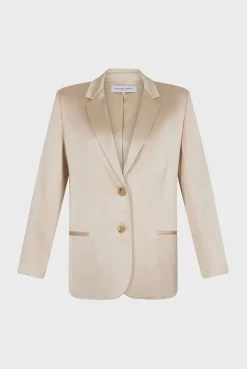 Veste De Tailleur Satinee Sable - Blair
