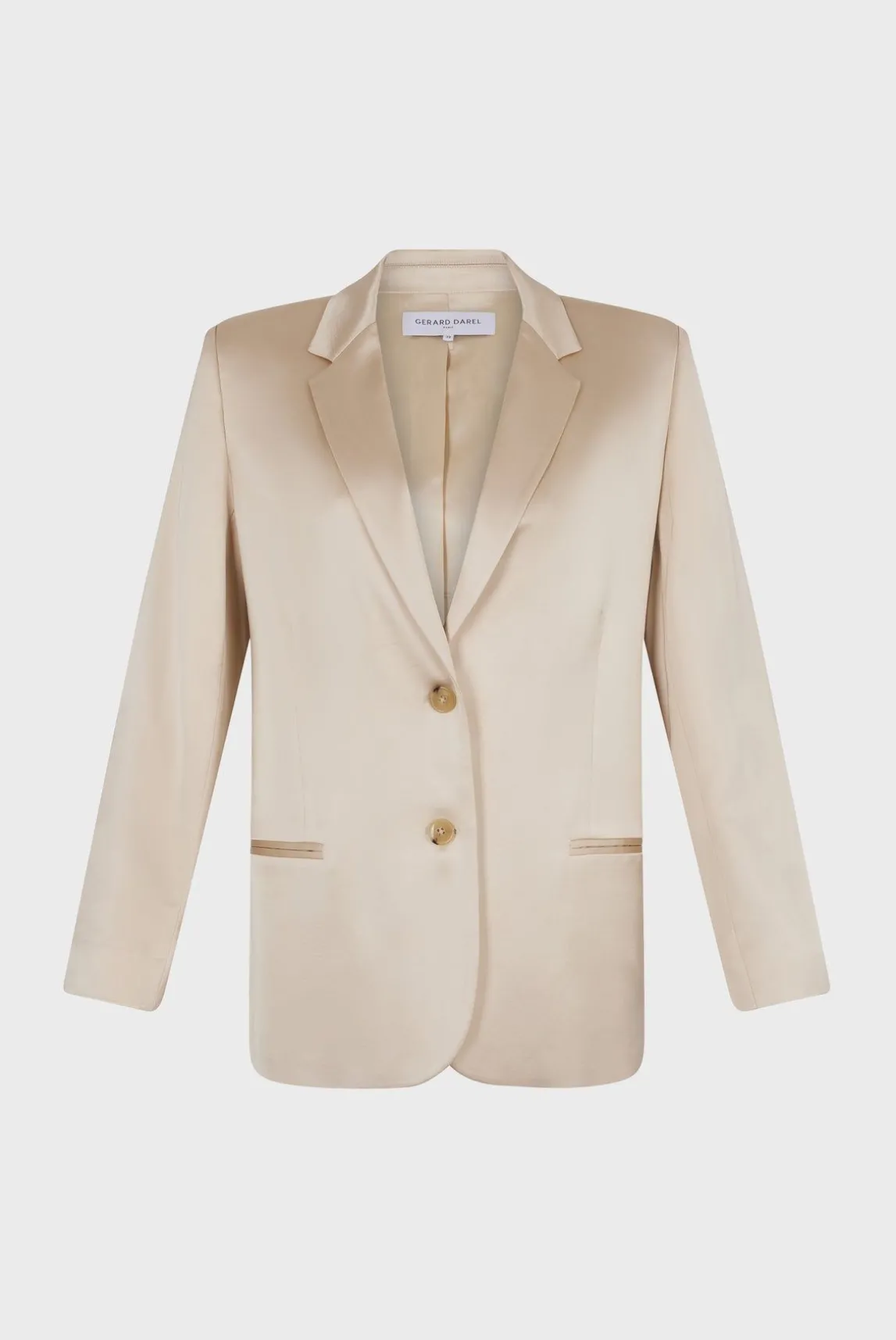 Veste De Tailleur Satinee Sable - Blair