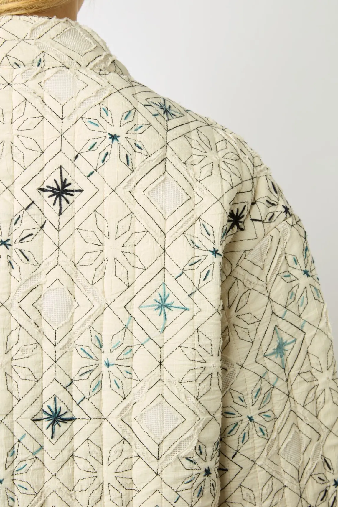 Veste En Boutis Brode Ecru - Babette
