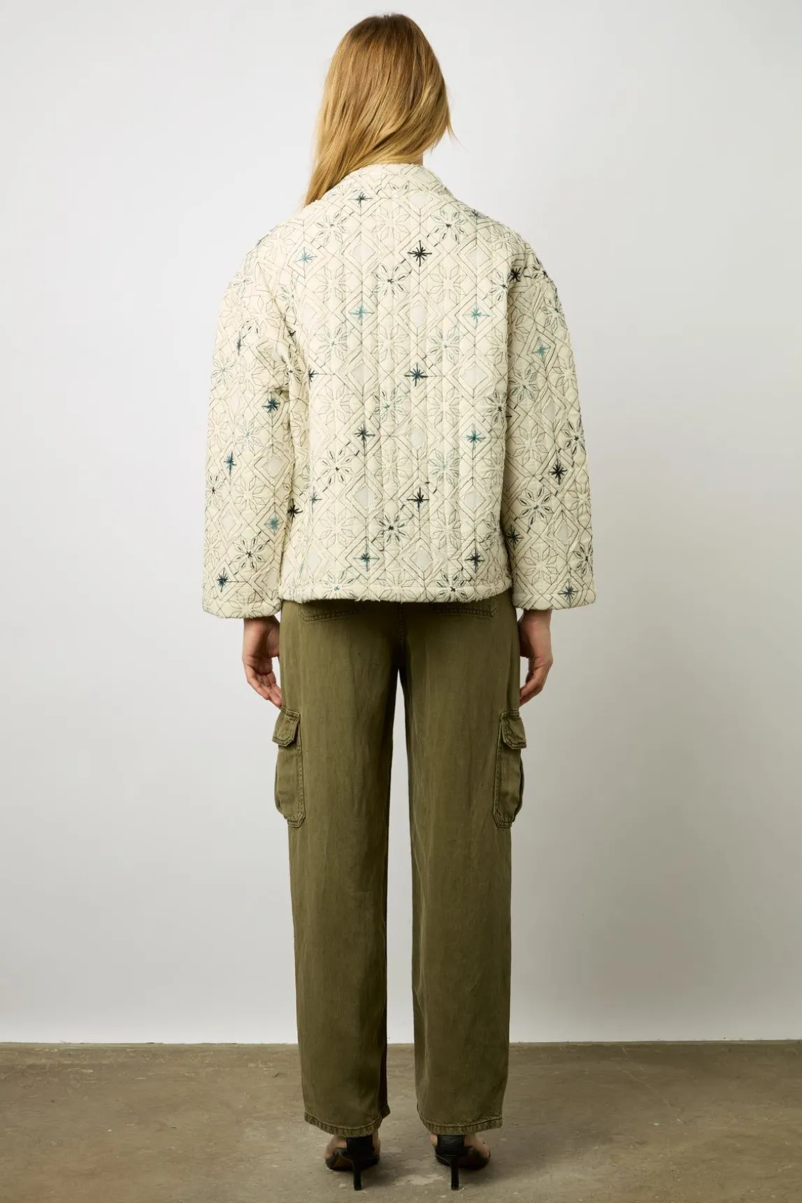 Veste En Boutis Brode Ecru - Babette