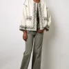 Veste En Coton Brode Ecru - Beverly