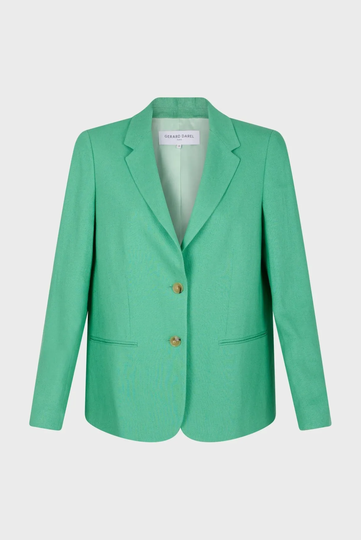 Veste En Lin Melange Emeraude - Barbara