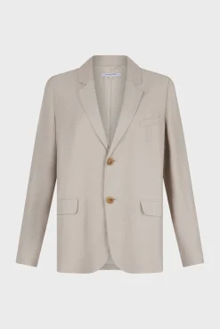 Veste En Lin Melange Sable - Britney