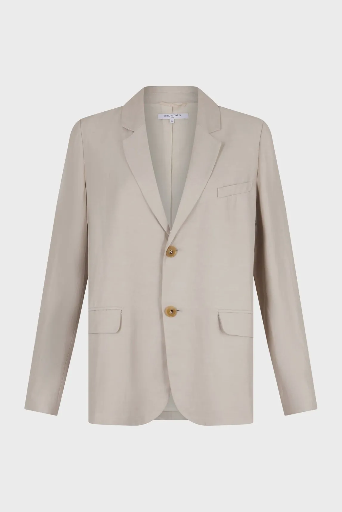 Veste En Lin Melange Sable - Britney