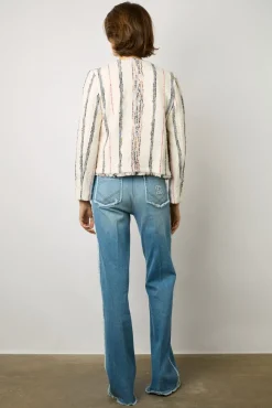 Veste En Tweed Multicolore Naturel - Bonnie